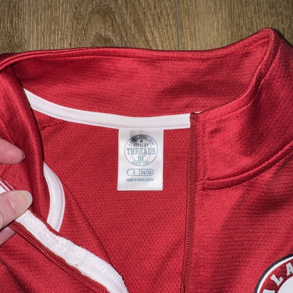 alabama crimson tide‎ Long Sleeve Pull Over sz small football quarterzip - Picture 3 of 7